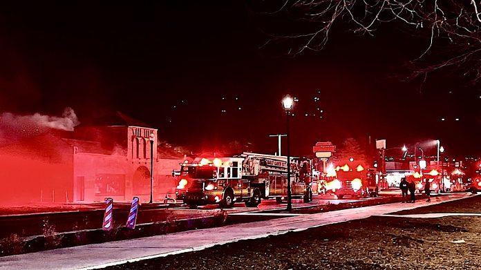 Ballpark neighborhood fire
